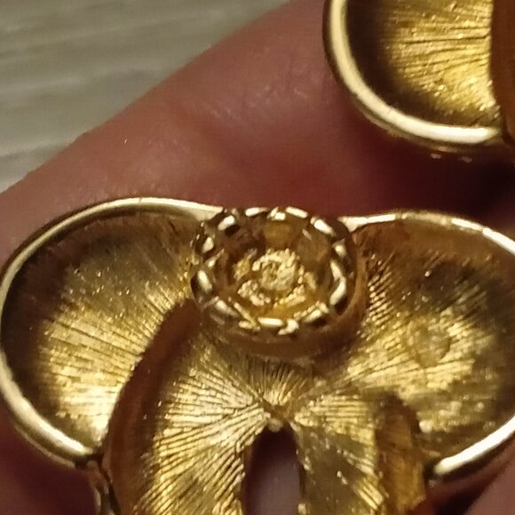 Swarovski Dangle Crystal Tassel Clip-on Earrings Celtic Twist - Picture 10 of 11